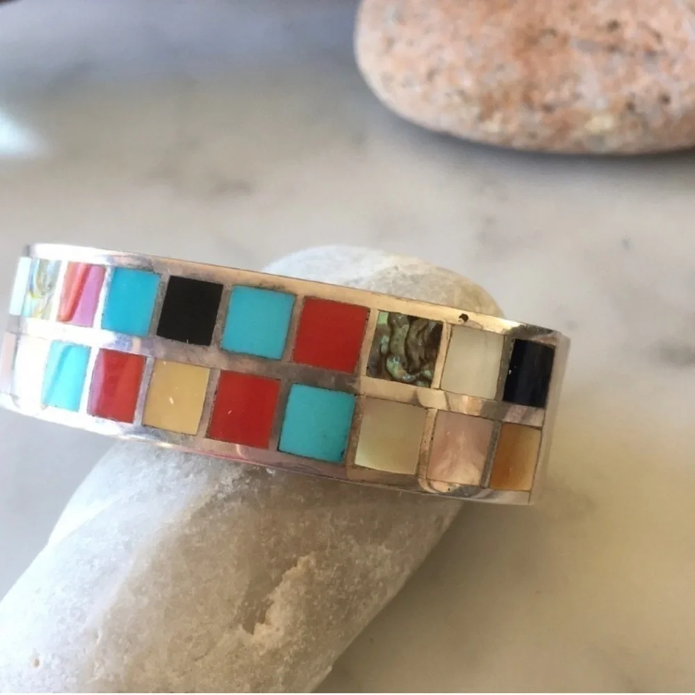 Vintage Native American Becenti Multi Bracelet